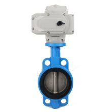 10 Inch Electric Motorized Soft Seal Wafer Type Flanged Butterfly Valve thumbnail-1