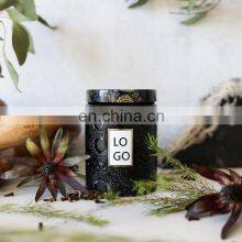 Handcraft Poured With Love Wedding Birthday Ebossed Glass Jar Custom Aromatherapy Luxury Fragrance Scented Candle thumbnail-4