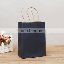 Custom Logo Tote Bag Small Recycle Kraft Paper Bag for Pack thumbnail-4