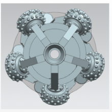 HDD Rock Reamer--20” 5 Pieces 9 7/8”cone Cutter 637 / 537 NC31 thumbnail-1