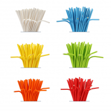 4.5mm Biodegradable And Compostable Individually Packed Bendable Straws (2500/ Ctn) thumbnail-2