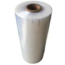 Factory Wholesale shrink wrap film rolls plastic manual transparent PE heat shrink Pallet wrapping lldpe shrink packaging film