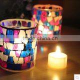 Hot Sell Mosaic Candle Holder Wholesale Glass Votive Cheap Luxury Holders
