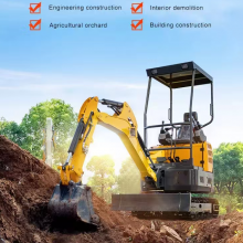 Mini Excavator 0.8 Ton Compact Size With Rubber Track for Urban Construction Projects thumbnail-1
