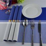 Newest PVC Blue Grid Placemat Fashion Pvc Dining Tab0le Mat Disc Pads Bowl Plates Coasters Waterproof Table Cloth Pad thumbnail-3