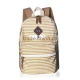 2016 New Koeran Fashion Canvas Streak Backpack Teenage Backpack thumbnail-1