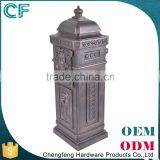 The Most Popular Style In Europe Crown Decorative Wrought Aluminiun Unique Mailbox Posts From China thumbnail-5