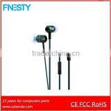 New metal super bass earphones earbud in ear headphones sparkplug earphones