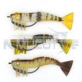 Kmucutie CHS006 Soft Shrimp Lure 5 Sections Body Live Smart Shrimp Bait for Octopus thumbnail-4