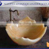 Beige Color and Polished Marble Tiles Natural Bathroom Products Stone Material