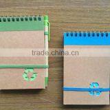 Promotion Cheap and Popular 140x90mm Recycle Notebook With Pen Attached thumbnail-2