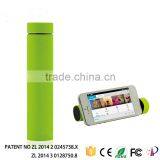 Power Tube Speaker,new Design 3 in 1 Power Bank Speaker With Moilbe Holder 4000mAh for Mp3 Player Iphone6s Plus Watch Earphone