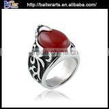 Retro Titanium 316L Stainless Steel Skull Nose Ring thumbnail-2