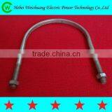 Finely Processed Good Quality Product Stainless Steel Galvanized U Bolt for Power Line Hadware Fittings, WeiChuang Product thumbnail-2