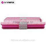 IVYMAX 2016 Lady Style Diamond Bling Leather Wallet Case for Samsung Galaxy S7/G930 thumbnail-5