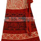 Rajasthani Block Print Cotton Wrap Skirt thumbnail-1