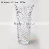 cylinder crystal flower glass vase
