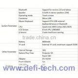 8 Inch Projection Tablet pc