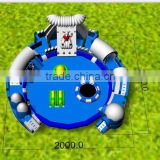 Factory price durable round inflatable water park on land for sale