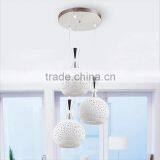 Top Quality LED Pendant Lights 3 Heads Ceramic Round Pendant Lamps thumbnail-4