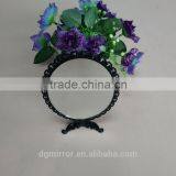 Lovely Oval Ladies Fold Vanity Mirror, Handable Room Mirror, Plastic Cosmetic Mirror