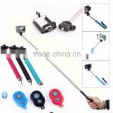 High quality Wireless monopod Selfie Stick, With bluetooth remote shutter for iphone 6 & 6 plus