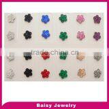 Hot Sell Diamond Stud Earrings Stainless Steel Jewelry thumbnail-1