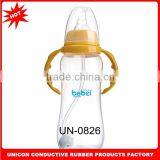 Factory Direct Sale 100% Food Grade Silicone Baby Bottle Sassy Teething Feeder Soft Silicone Baby Bottle Unbreakable UN-0826 thumbnail-1