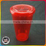 Red High Quality Plastic Cups With Lids thumbnail-1
