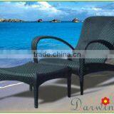 Rattan wicker lounge chairs and ottoman