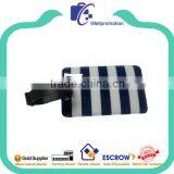 Wholesale Promotional Custom Shape Luggage Tag With Stripes thumbnail-3