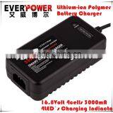 Everpower 2015 latest golf caddy cart charger 12V li-ion battery smart charger 3.3A 4A