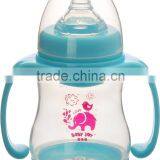 FDA EN14350 Approved Baby Feeding Bottles With Handle and Liquid Silicone Nipple thumbnail-2