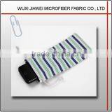Custom Stripe Microfiber Eye Glasses Case