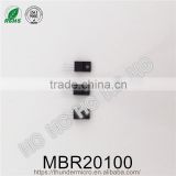 Original MBR20100 Schottky barrier rectifier diode 20A 100V TO-220