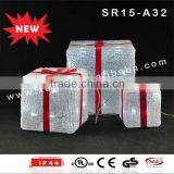 Acrylic Outdoor Lighted LED Gift Box thumbnail-1