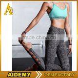 Hot Selling Ladies Comfortable Stretchy Black Vertical Line Leggings Sport Fitness thumbnail-1