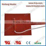 Silicon rubber heater with temperature sensor