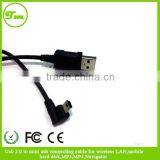 Usb 2.0 to Mini Usb Connection Cable for Wireless LAN,mobile ,hard Disk,MP3,MP4,Navigator