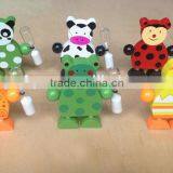 Wooden Cartoon Kids Mini Toothbrush Holder With 2 Minutes Hourglass thumbnail-2