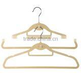 Flocked Suit Hanger With Tie Bar and Cascading Hook thumbnail-6
