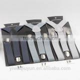 2.5x85cm Children Suspenders Clip-on Boys & Girls Teens Elastic Wedding Suspender 3 Clips Baby Pants Trousers Belts