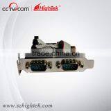 HighTek Low Profile Bracket 2-port RS-232 PCI-E Serial Card thumbnail-2