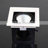 Recessed Commercial Grille Lighting Rotatable 1x12w Cob Square Led Downlight Retrofit thumbnail-3
