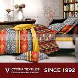 Colorful Stripe Microfiber Bed Sheets Sets 4 Pieces Bedding Comforter Cover Sets thumbnail-1