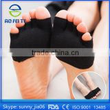 Women Invisible Yoga Gym Backless Toe Socks Half Grip Heel Five Finger Socks