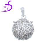 2015 New Design Gemstone Crown Pendant CZ Pendant for Party Girl Bridal Silver Pendant Wholesale thumbnail-1