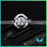 Ring New Designs 18k White Gold Yellow Gold VVS Foreverone Moissanite Synthetic Diamond Rings for Women Ring thumbnail-4