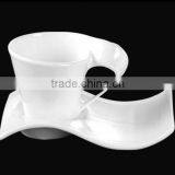 With Two Handle Without Handle Ceramic Cups With Plates Set thumbnail-1
