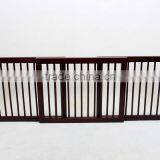 3 Panels Extended Wooden Pet Gate Dog Fence thumbnail-1